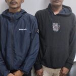 Dua tersangka keributan dengan warga yang membawa airsoft gun dan parang di Cigudeg, Kabupaten Bogor ditangkap polisi, foto/Polres Bogor