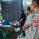 Remaja berinisial AP (17), mengalami luka bacokan usai tawuran di Jonggol, Kabupaten Bogor, foto/polisi