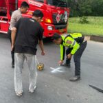 Pedagang bakso keliling ditabrak motor Ninja di Jalan Raya Cileungsi-Jonggol, foto/dok polisi
