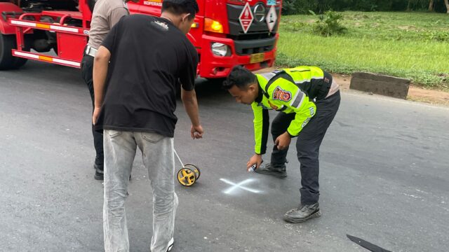 Pedagang bakso keliling ditabrak motor Ninja di Jalan Raya Cileungsi-Jonggol, foto/dok polisi