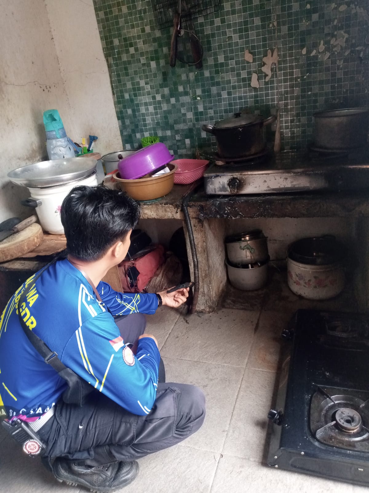 Ledakan tabung gas bocor di wilayah Bantarjati, Kecamatan Bogor Utara, Kota Bogor, foto/istimewa