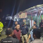 Polisi mendatangi lokasi bentrokan antar warga di Jasinga, Kabupaten Bogor. Foto/ dok polisi