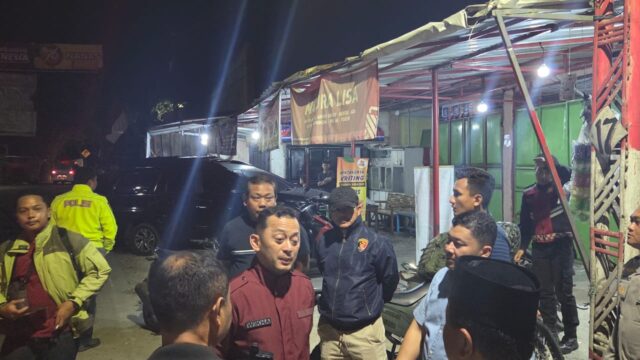 Polisi mendatangi lokasi bentrokan antar warga di Jasinga, Kabupaten Bogor. Foto/ dok polisi